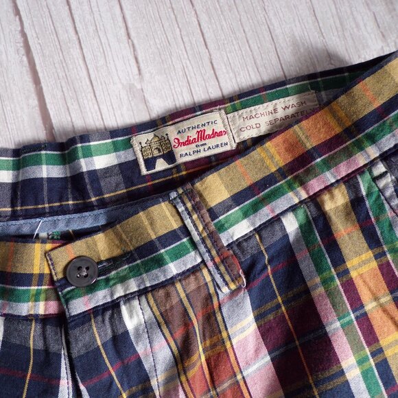 Ralph Lauren Other - Ralph Lauren Men's 30 9-Inch Plaid India Madras Shorts